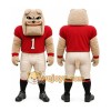 Tan Bulldog Mascot Costume with Custom Logo Tan Bulldog Mascot Costume with Custom Logo