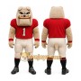 Tan Bulldog Mascot Costume with Custom Logo