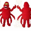 Red Lobster Mascot Costume with Custom Logo