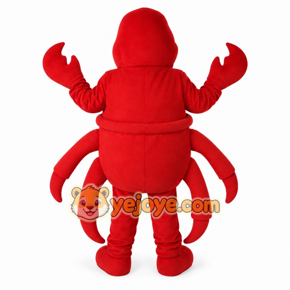 Red Lobster Mascot Costume with Custom Logo Red Lobster Mascot Costume with Custom Logo