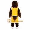 Yellow Eagle Mascot Costume with Custom Logo