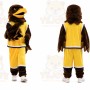Yellow Eagle Mascot Costume with Custom Logo