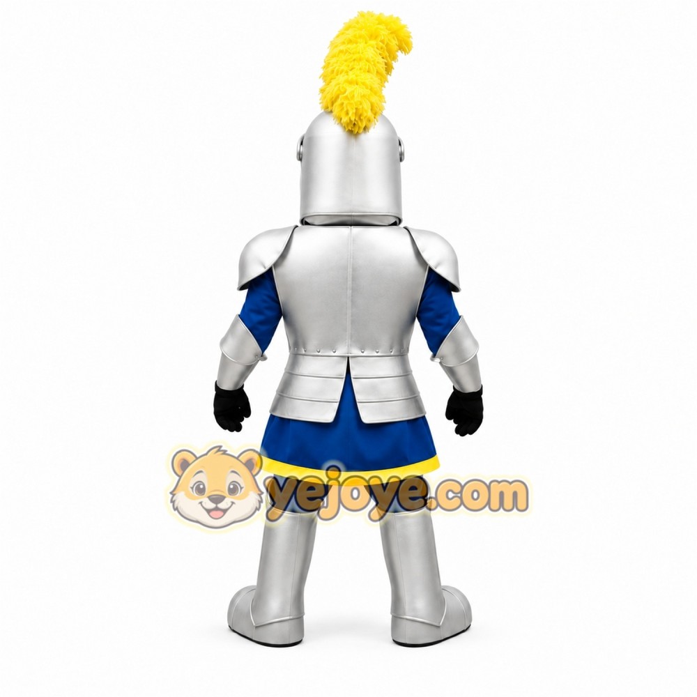 Armored Knight Mascot Costume with Custom Logo Armored Knight Mascot Costume with Custom Logo