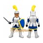 Armored Knight Mascot Costume with Custom Logo