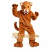 Brown Cougar Mascot Costume with Custom Logo Brown Cougar Mascot Costume with Custom Logo