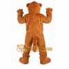 Brown Cougar Mascot Costume with Custom Logo Brown Cougar Mascot Costume with Custom Logo