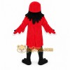 Red Bird Mascot Costume with Custom Logo
