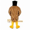 Brown Bird Mascot Costume with Custom Logo