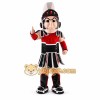 Red Roman Warrior Mascot Costume with Custom Logo Red Roman Warrior Mascot Costume with Custom Logo
