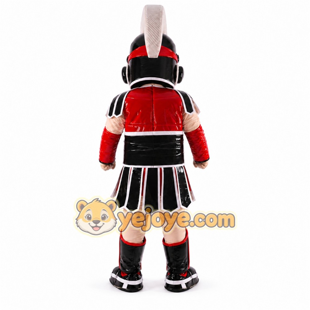Red Roman Warrior Mascot Costume with Custom Logo Red Roman Warrior Mascot Costume with Custom Logo