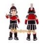 Red Roman Warrior Mascot Costume with Custom Logo