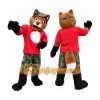 Red Fox Mascot Costume with Custom Logo Red Fox Mascot Costume with Custom Logo