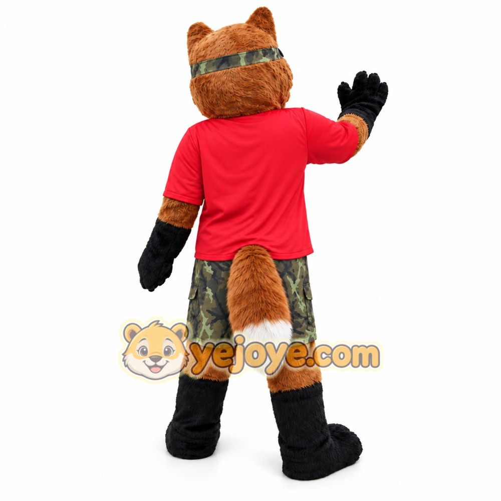 Red Fox Mascot Costume with Custom Logo Red Fox Mascot Costume with Custom Logo