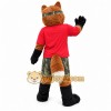 Red Fox Mascot Costume with Custom Logo Red Fox Mascot Costume with Custom Logo