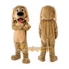 Tan Dog Mascot Costume with Custom Logo Tan Dog Mascot Costume with Custom Logo
