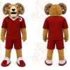 Red Ram Mascot Costume with Custom Logo
