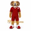 Red Ram Mascot Costume with Custom Logo Red Ram Mascot Costume with Custom Logo