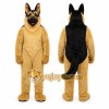 Tan Dog Mascot Costume with Custom Logo Tan Dog Mascot Costume with Custom Logo