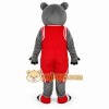 Gray Bear Mascot Costume with Custom Logo Gray Bear Mascot Costume with Custom Logo