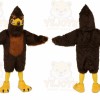 Brown Bird Mascot Costume with Custom Logo
