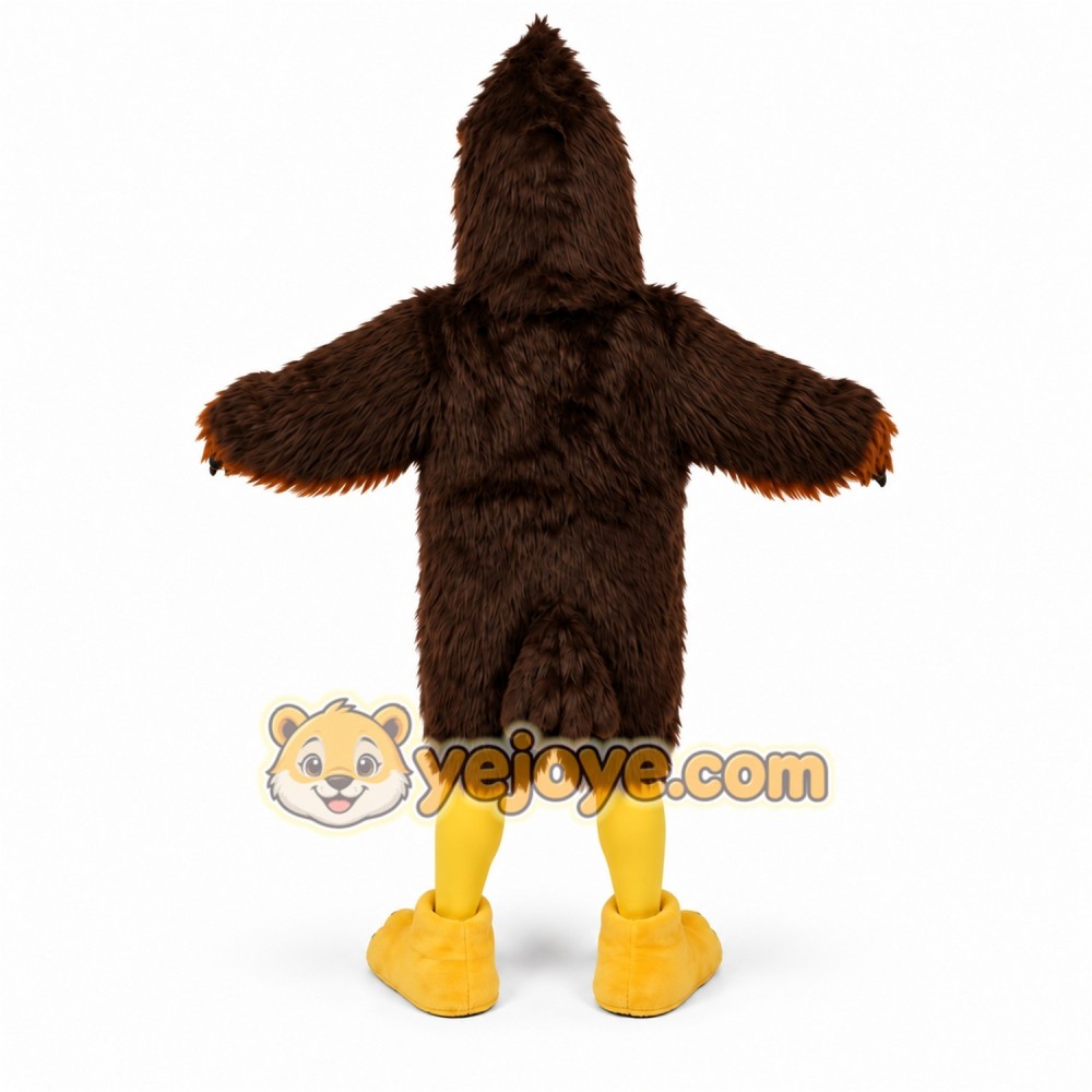Brown Bird Mascot Costume with Custom Logo Brown Bird Mascot Costume with Custom Logo
