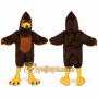 Brown Bird Mascot Costume with Custom Logo