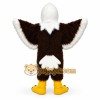 Black Bird Mascot Costume with Custom Logo Black Bird Mascot Costume with Custom Logo