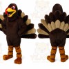 Brown Bird Mascot Costume with Custom Logo