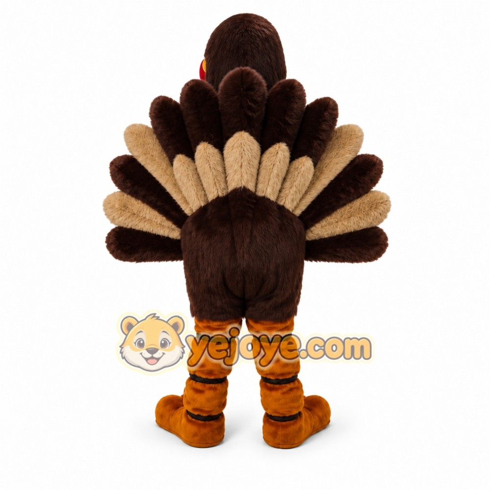 Brown Bird Mascot Costume with Custom Logo Brown Bird Mascot Costume with Custom Logo