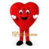 Red Heart Mascot Costume with Custom Logo