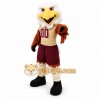 Brown Bird Mascot Costume with Custom Logo Brown Bird Mascot Costume with Custom Logo