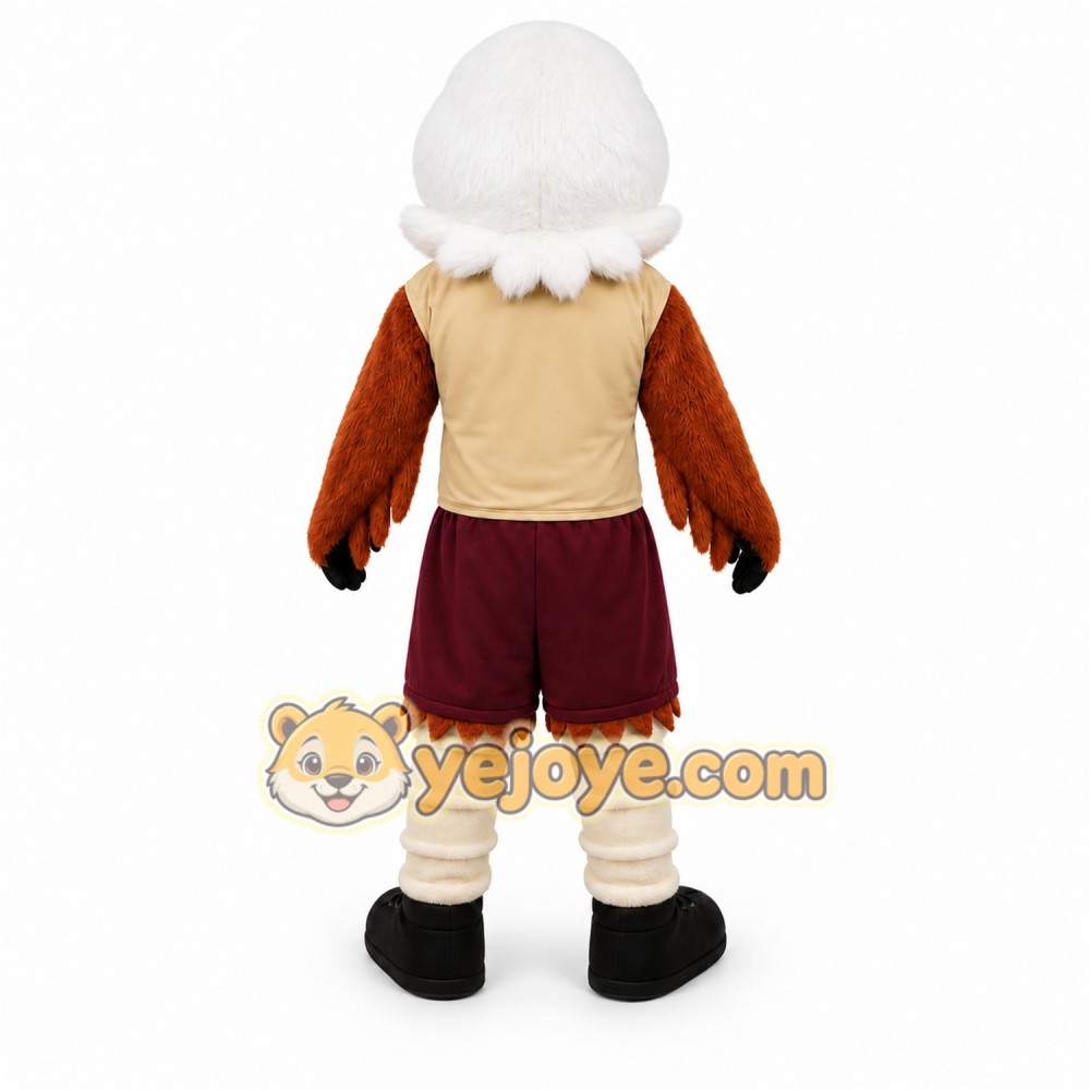 Brown Bird Mascot Costume with Custom Logo Brown Bird Mascot Costume with Custom Logo