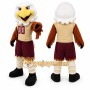 Brown Bird Mascot Costume with Custom Logo