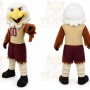 Brown Bird Mascot Costume with Custom Logo