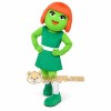 Green Alien Mascot Costume with Custom Logo Green Alien Mascot Costume with Custom Logo