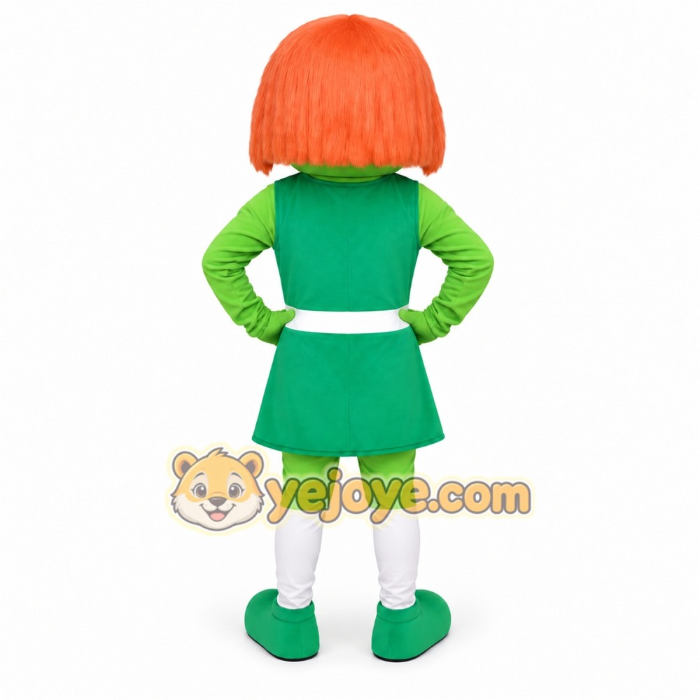Green Alien Mascot Costume with Custom Logo Green Alien Mascot Costume with Custom Logo
