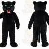 Black Panther Mascot Costume with Custom Logo