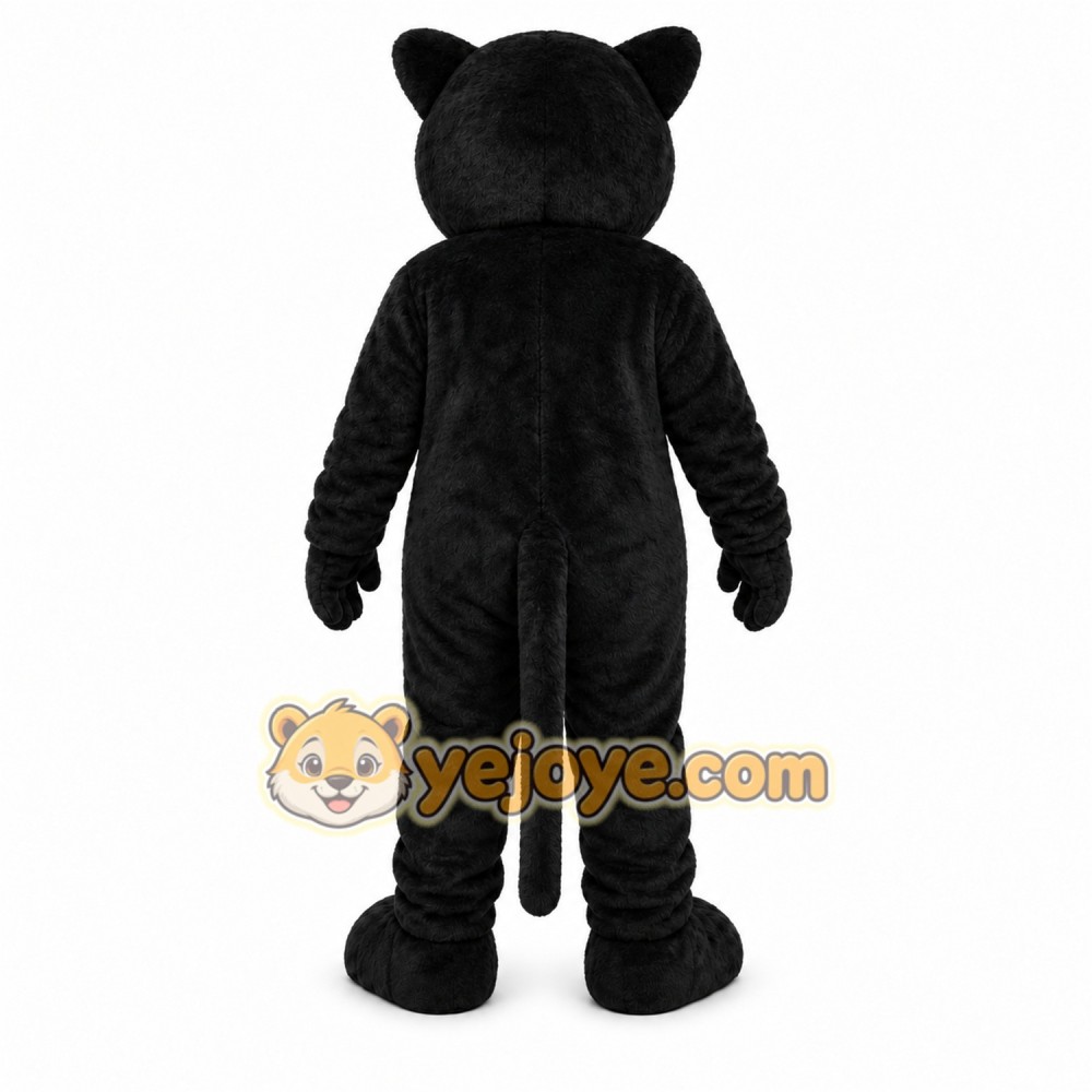 Black Panther Mascot Costume with Custom Logo Black Panther Mascot Costume with Custom Logo