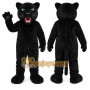Black Panther Mascot Costume with Custom Logo