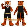Orange Tiger Mascot Costume with Custom Logo Orange Tiger Mascot Costume with Custom Logo