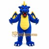 Blue Dragon Mascot Costume with Custom Logo Blue Dragon Mascot Costume with Custom Logo