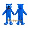 Blue Panther Mascot Costume with Custom Logo Blue Panther Mascot Costume with Custom Logo