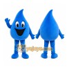 Blue Water Drop Mascot Costume with Custom Logo Blue Water Drop Mascot Costume with Custom Logo