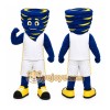 Blue Tornado Mascot Costume with Custom Logo Blue Tornado Mascot Costume with Custom Logo
