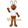 Brown Ant Mascot Costume with Custom Logo Brown Ant Mascot Costume with Custom Logo