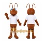 Brown Ant Mascot Costume with Custom Logo
