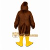 Brown Bird Mascot Costume with Custom Logo Brown Bird Mascot Costume with Custom Logo