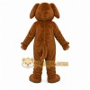 Brown Dog Mascot Costume with Custom Logo