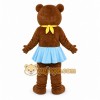 Brown Bear Mascot Costume with Custom Logo Brown Bear Mascot Costume with Custom Logo