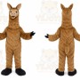 Brown Llama Mascot Costume with Custom Logo